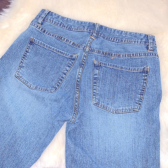 RARE Vintage 90’s *Old Navy* Sexy Booty Stretch Straight Fit •Unique Ankle Slits - Picture 9 of 16